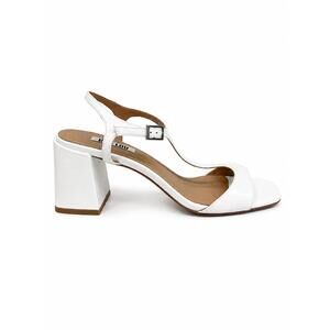 NEW BIBI LOU women's bronte open toe heel in white